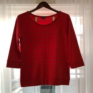 Express red quarter length sleeves shirt!